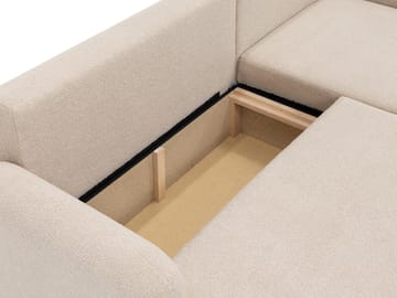 Branrel 4-sits Bäddsoffa med Divan Höger - Beige - Möbler - Soffa - Bäddsoffa