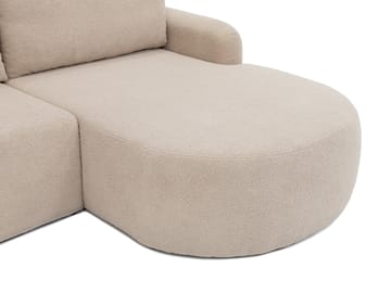 Branrel 4-sits Bäddsoffa med Divan Höger - Beige - Möbler - Soffa - Bäddsoffa