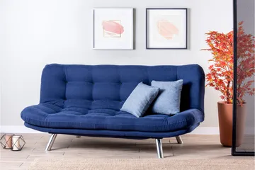 Breana Bäddsoffa 3-sits - Marinblå - Möbler - Soffa - Bäddsoffa