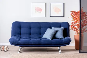 Breana Bäddsoffa 3-sits - Marinblå - Möbler - Soffa - Bäddsoffa