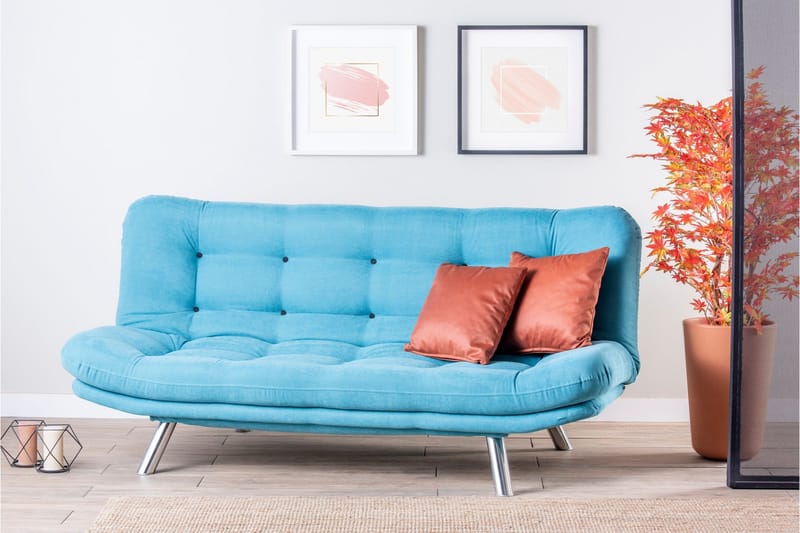 Breana Bäddsoffa 3-sits - Turkos - Möbler - Soffa - Bäddsoffa