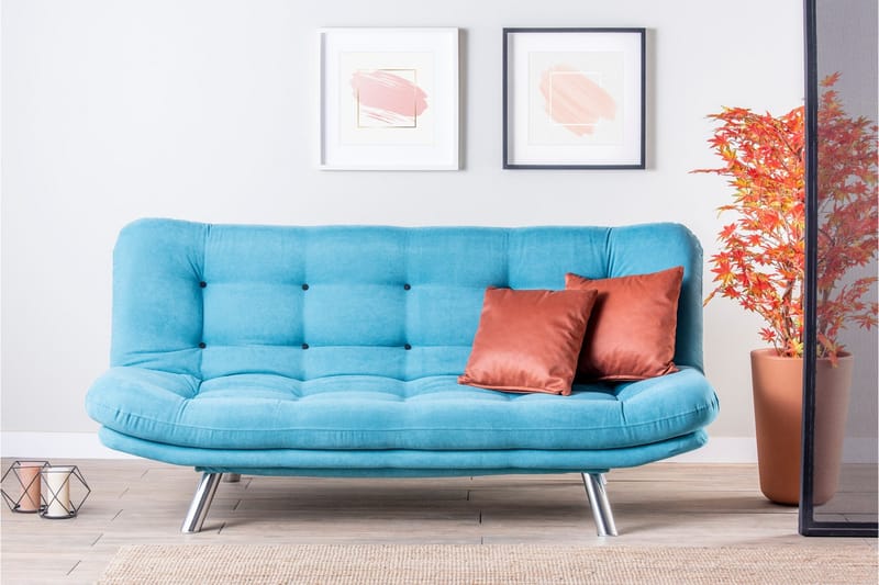 Breana Bäddsoffa 3-sits - Turkos - Möbler - Soffa - Bäddsoffa