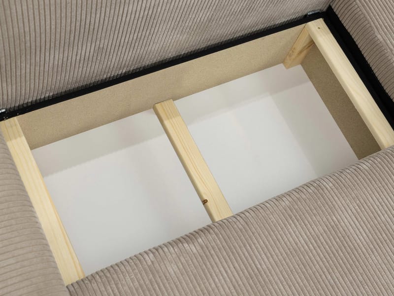 Brenor 3-sits Bäddsoffa med divan Vänstervänd - beige - Möbler - Soffa - Bäddsoffa