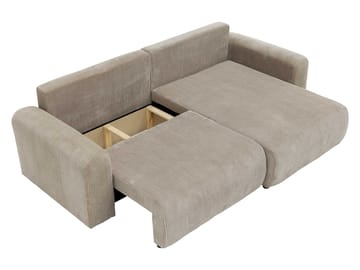 Brenor Bäddsoffa med Divan 3-sits - Blå - Möbler - Soffa - Bäddsoffa