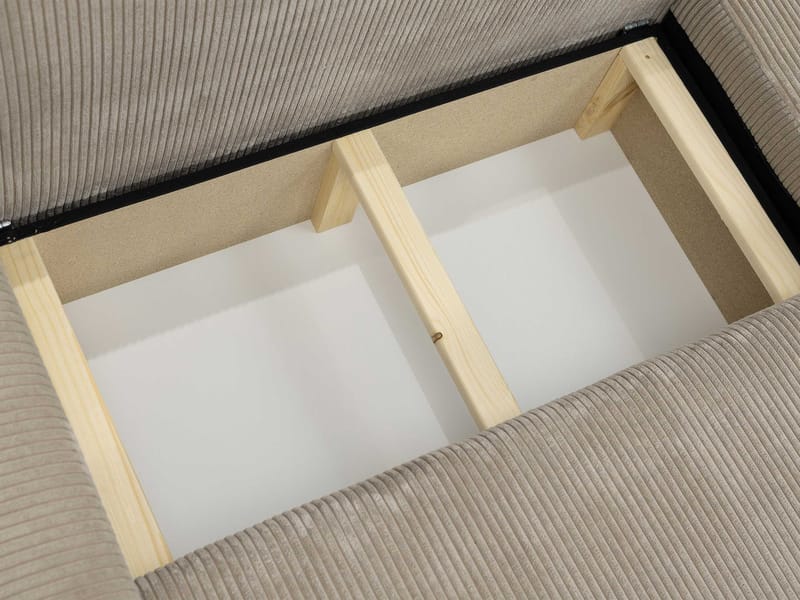 Brenor Bäddsoffa med Divan 3-sits - Grå - Möbler - Soffa - Bäddsoffa