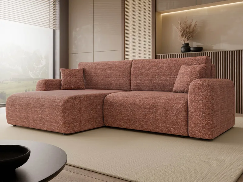 Brenor Bäddsoffa med Divan 3-sits - Röd - Möbler - Soffa - Bäddsoffa