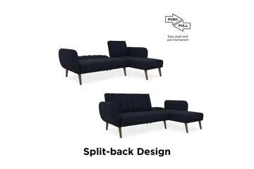 Brittany Divanbäddsoffa Marinblå - Novogratz - Möbler - Soffa - Bäddsoffa