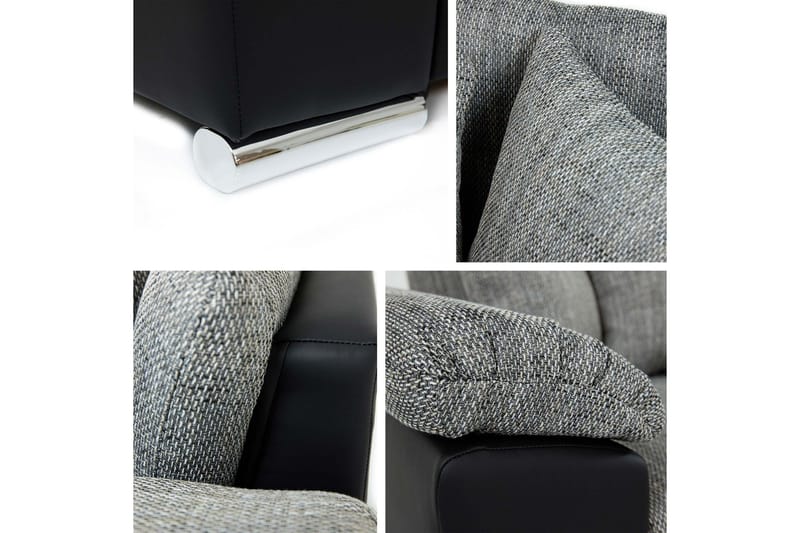 Camior Bäddsoffa m. Divan 3-sits - Mörkgrå - Möbler - Soffa - Bäddsoffa