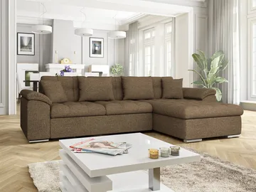 Camior Bäddsoffa med Divan 3-sits - Brun - Möbler - Soffa - Bäddsoffa