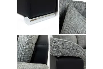 Camior Bäddsoffa med Divan 3-sits - Svart - Möbler - Soffa - Bäddsoffa