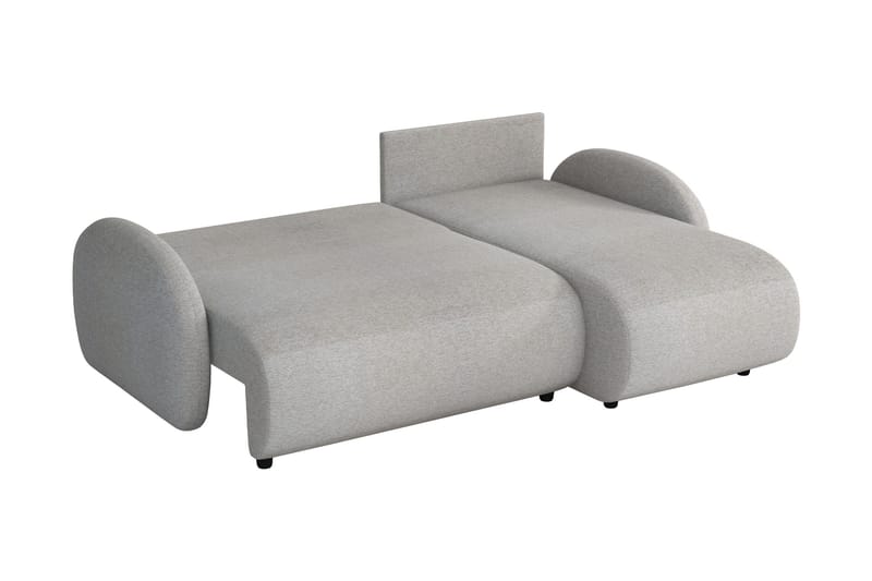 Carve 2-sits Vänstervänd L-formad Bäddsoffa med Divan och Schäslong i Tyg - Rosa - Möbler - Soffa - Bäddsoffa