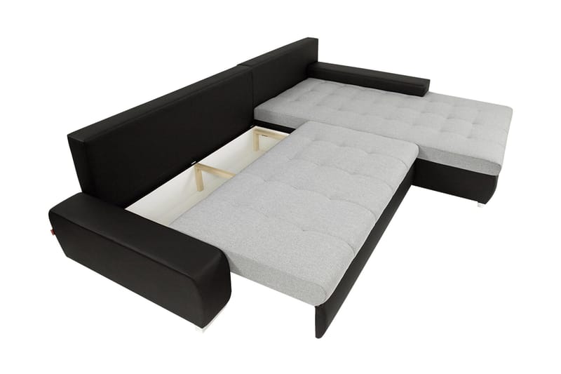 Cerys Bäddsoffa m. Divan 3-sits - Grå/Beige - Möbler - Soffa - Bäddsoffa