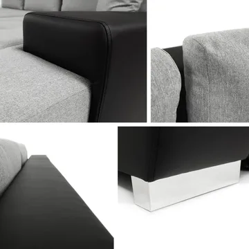 Cerys Bäddsoffa med Divan 4-sits - Orange - Möbler - Soffa - Bäddsoffa