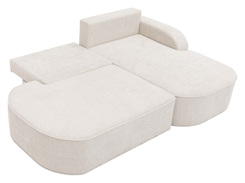 Cinrel Bäddsoffa med Divan 3-sits - Grå - Möbler - Soffa - Bäddsoffa