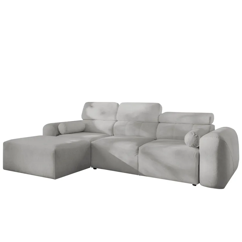 Clement 3-sits Bäddsoffa med Divan Vänstervänd, Ljusgrå