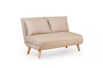 Daigo 2-sits Fällbar Framåtbäddad Bäddsoffa 120x180 cm i Tyg - Beige - Möbler - Soffa - Bäddsoffa