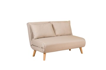 Daigo 2-sits Fällbar Framåtbäddad Bäddsoffa 120x180 cm i Tyg - Beige - Möbler - Soffa - Bäddsoffa