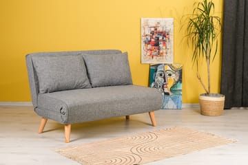 Daigo 2-sits Framåtbäddad Fällbar Bäddsoffa 120x180 cm i Tyg - Grå - Möbler - Soffa - Bäddsoffa