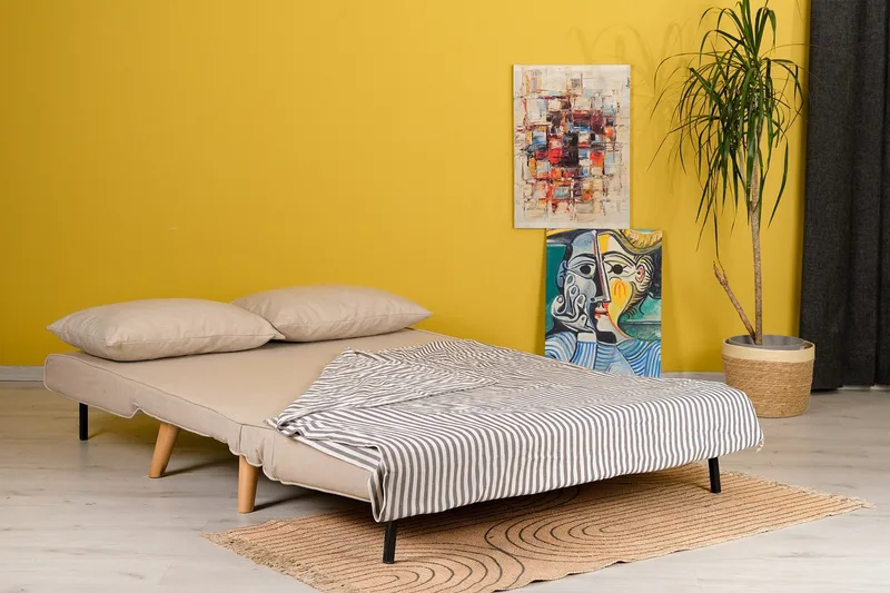 Daigo Bäddsoffa 2-sits - Beige - Möbler - Soffa - Bäddsoffa