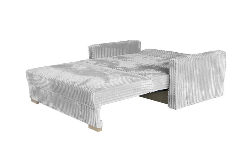 Denegal 2-sits liten bäddsoffa i Plysch - Grå - Möbler - Soffa - Bäddsoffa