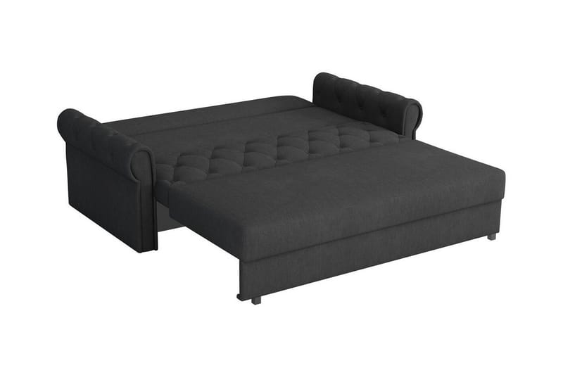 Denegal 2-sits liten bäddsoffa i Plysch - Blå - Möbler - Soffa - Bäddsoffa