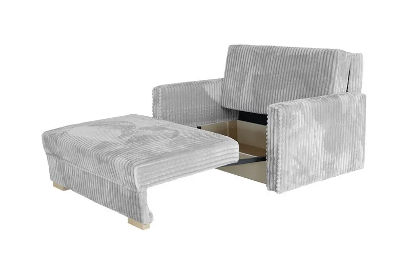 Denegal 2-sits liten bäddsoffa i Plysch - Beige - Möbler - Soffa - Bäddsoffa
