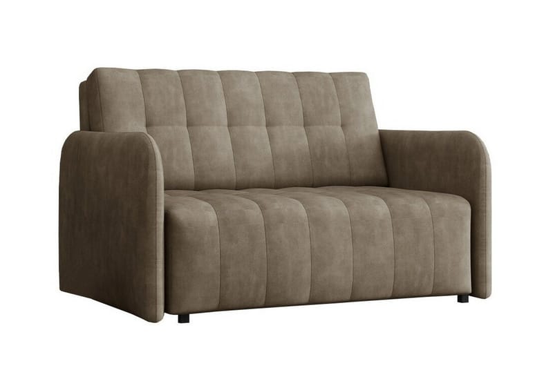 Denegal 2-sits Utdragbar Bäddsoffa 112x192 cm med Förvaring i Tyg, Taupe