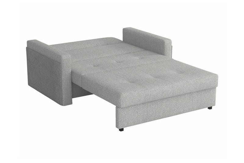 Denegal 2-sits Utdragbar Bäddsoffa med Förvaring och Knappsydd Rygg i Tyg - Grön - Möbler - Soffa - Bäddsoffa