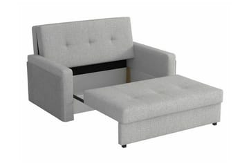 Denegal 2-sits Utdragbar Bäddsoffa med Förvaring och Knappsydd Rygg i Tyg - Grön - Möbler - Soffa - Bäddsoffa