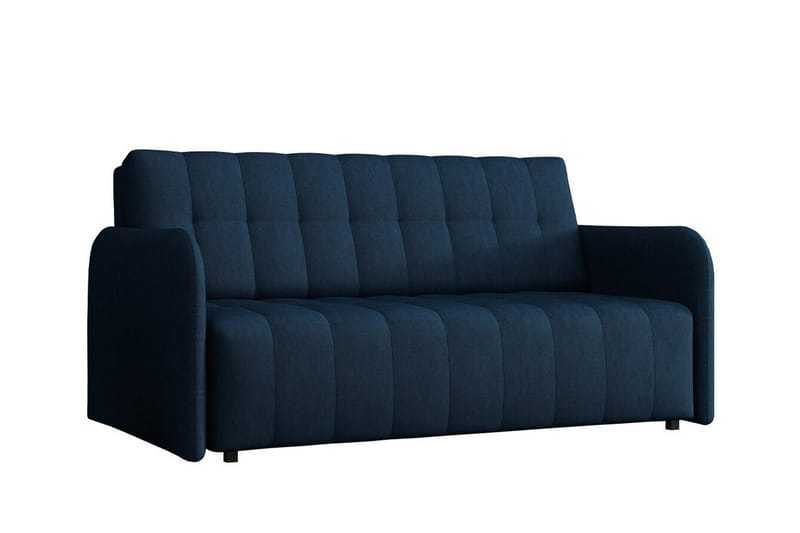 Denegal 3-sits Utdragbar Bäddsoffa 152x196 cm med Förvaring i Tyg, Blå