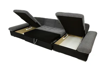 Dewitt 3-sits Bäddsoffa - Svart - Möbler - Soffa - Bäddsoffa