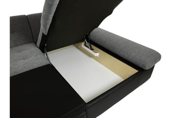 Dewitt 6-sits Bäddsoffa i Tyg - Vit|Grå - Möbler - Soffa - Bäddsoffa