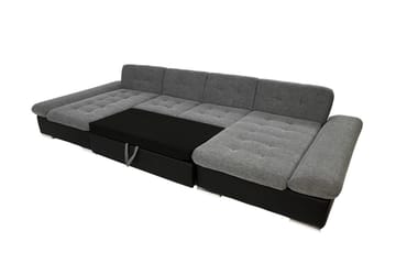Dewitt 6-sits Bäddsoffa i Tyg - Vit|Grå - Möbler - Soffa - Bäddsoffa