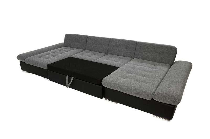 Dewitt 6-sits Bäddsoffa i Tyg - Vit|Grå - Möbler - Soffa - Bäddsoffa
