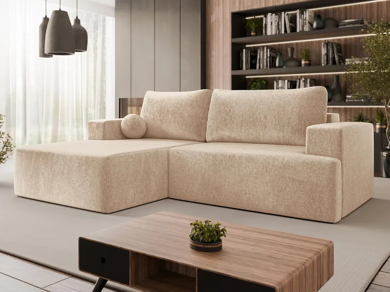 Deylor Bäddsoffa med Divan 3-sits - Beige - Möbler - Soffa - Bäddsoffa
