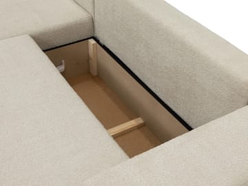 Deylor Bäddsoffa med Divan 3-sits - Beige - Möbler - Soffa - Bäddsoffa