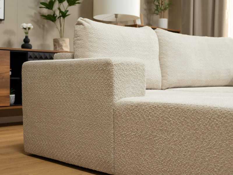 Deylor Bäddsoffa med Divan 3-sits - Blå - Möbler - Soffa - Bäddsoffa