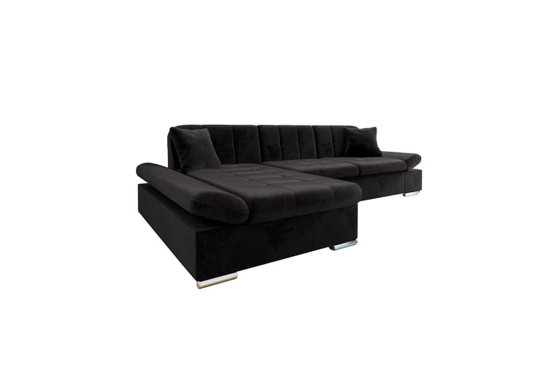 Djerra Bäddsoffa med Divan 3-sits, Svart