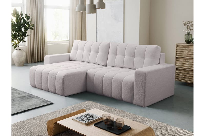 Doryn Bäddsoffa med Divan 3-sits - Grå - Möbler - Soffa - Bäddsoffa