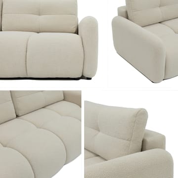 Durven 3-sits Bäddsoffa 160x200 cm med Förvaring i Bouclé - Beige - Möbler - Soffa - Bäddsoffa