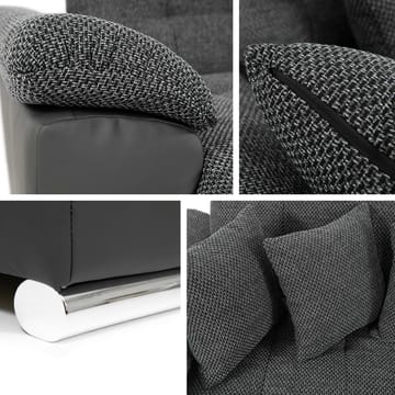 Dynir 6-sits Högervänd U-formad Bäddsoffa 125x290 cm med Förvaring i Tyg - Beige - Möbler - Soffa - Bäddsoffa