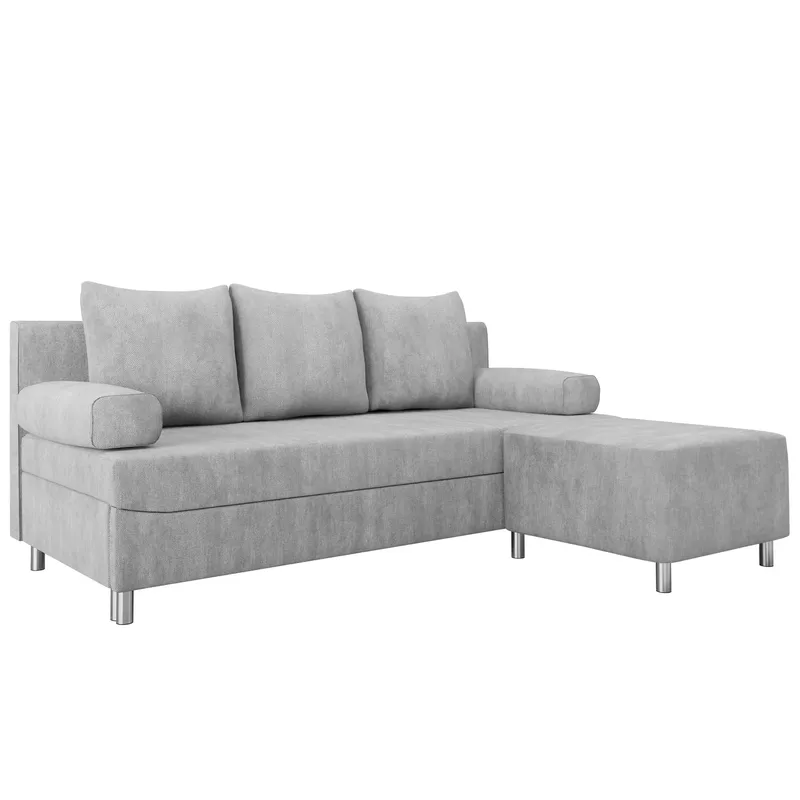 Eifion 3-sits Bäddsoffa med divan Högervänd, ljusgrå