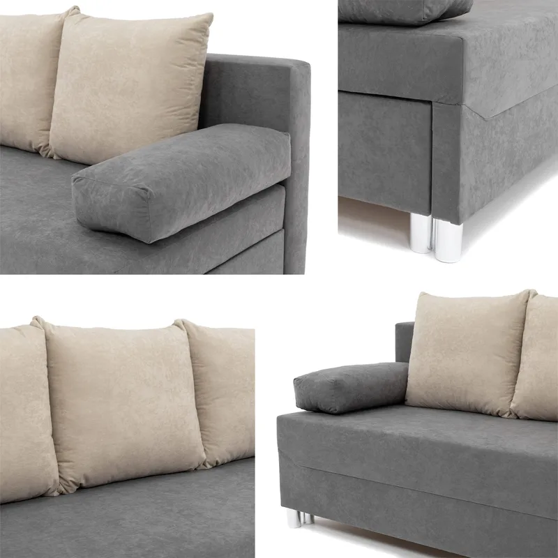 Eifion 3-sits Bäddsoffa - rostorange - Möbler - Soffa - Bäddsoffa