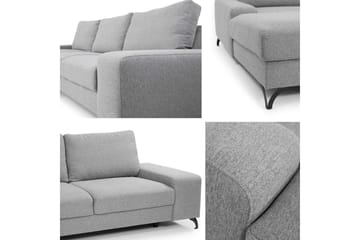 Emet Bäddsoffa med Divan 3-sits - Brun - Möbler - Soffa - Bäddsoffa