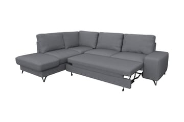 Emet Bäddsoffa med Schäslong 4-sits - Grå - Möbler - Soffa - Bäddsoffa