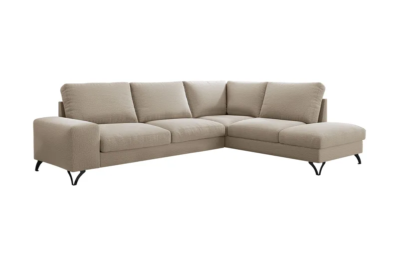 Emet Bäddsoffa med Schäslong 4-sits, Vit
