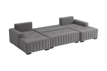 Esher Bäddsoffa Dubbeldivan 4-sits i Plysch - Grön - Möbler - Soffa - Bäddsoffa