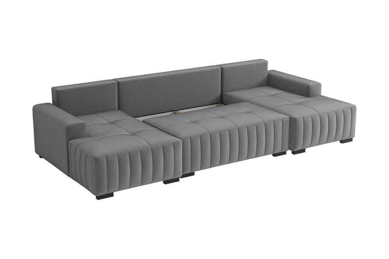 Esher Bäddsoffa Dubbeldivan 4-sits i Plysch - Grön - Möbler - Soffa - Bäddsoffa