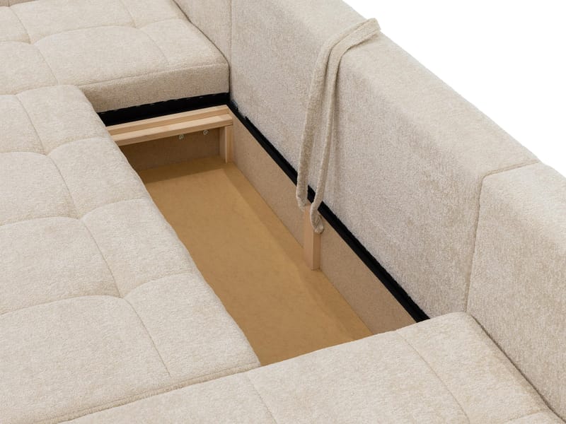 Falor 5-sits U-formad bäddsoffa - grå - Möbler - Soffa - Bäddsoffa