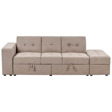 Falster 3-sits Bäddsoffa 90x150 cm med Förvaring i Tyg - Taupe - Möbler - Soffa - Bäddsoffa